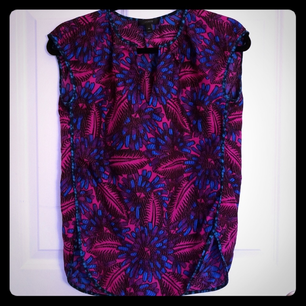100% Silk Jcrew women's top